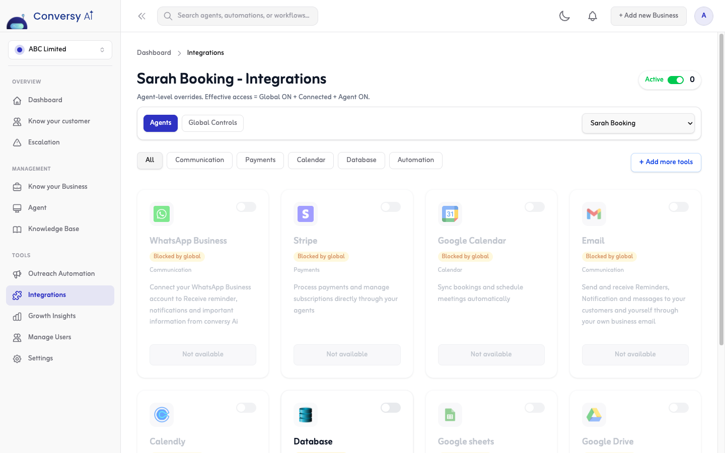 TOOLS & INTEGRATIONS: Connect conversation to action
