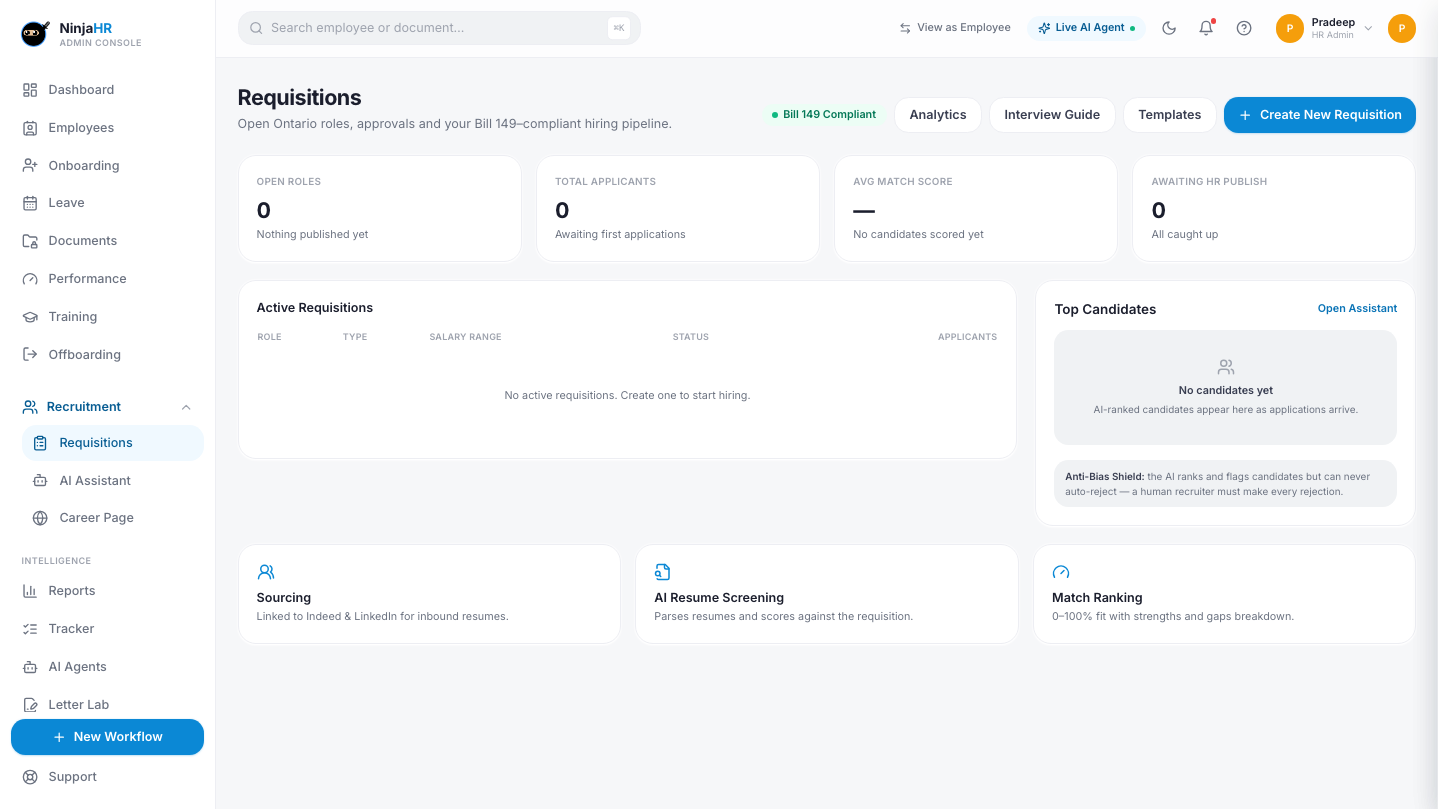 RECRUITMENT: Move candidates through one pipeline